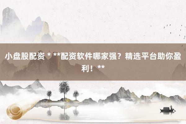 小盘股配资 * **配资软件哪家强？精选平台助你盈利！**