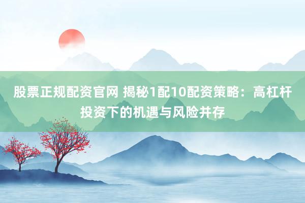股票正规配资官网 揭秘1配10配资策略：高杠杆投资下的机遇与风险并存