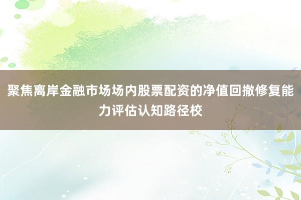 聚焦离岸金融市场场内股票配资的净值回撤修复能力评估认知路径校